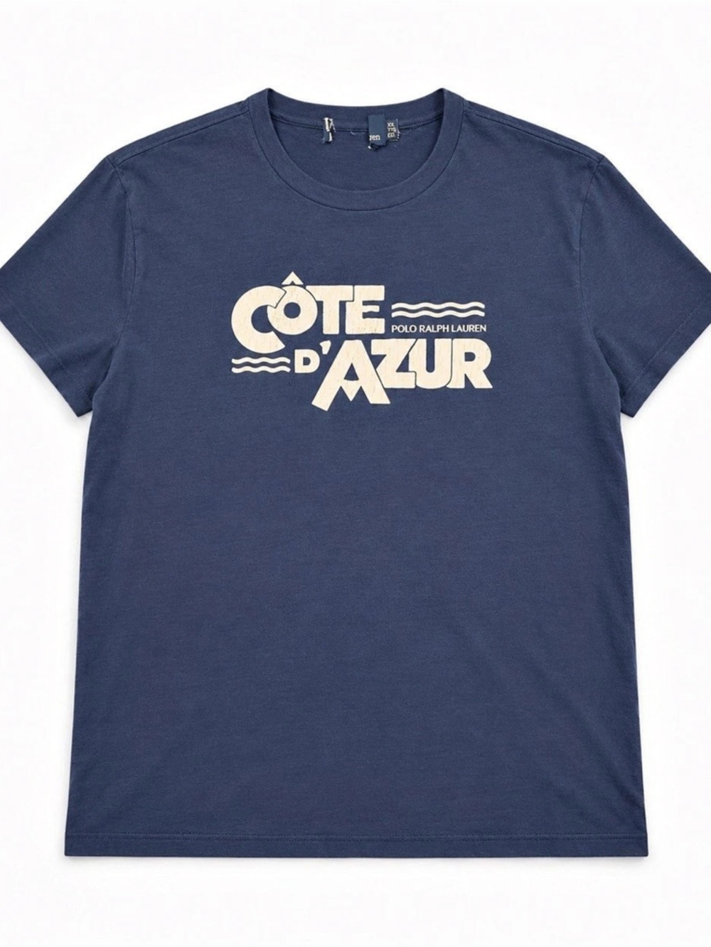 Polo Ralph Lauren Cote d’Azur Men’s XXL Navy Blue Graphic T-Shirt Cotton